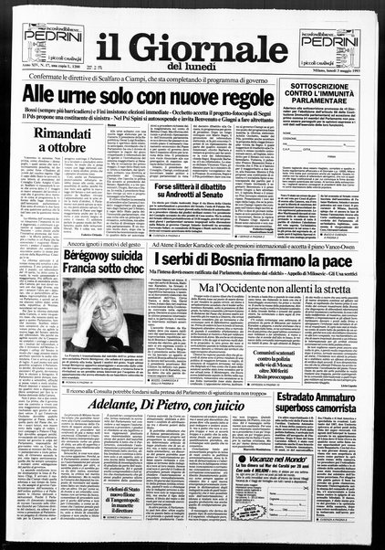Il giornale del lunedi